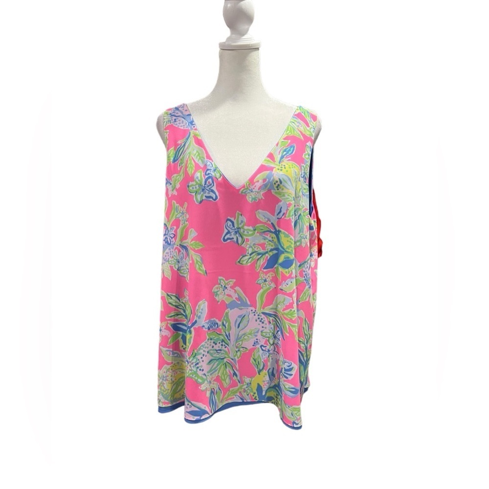 Lilly Pulitzer Florin Sleeveless Reversible tank. No size tag available . - Picture 7 of 8